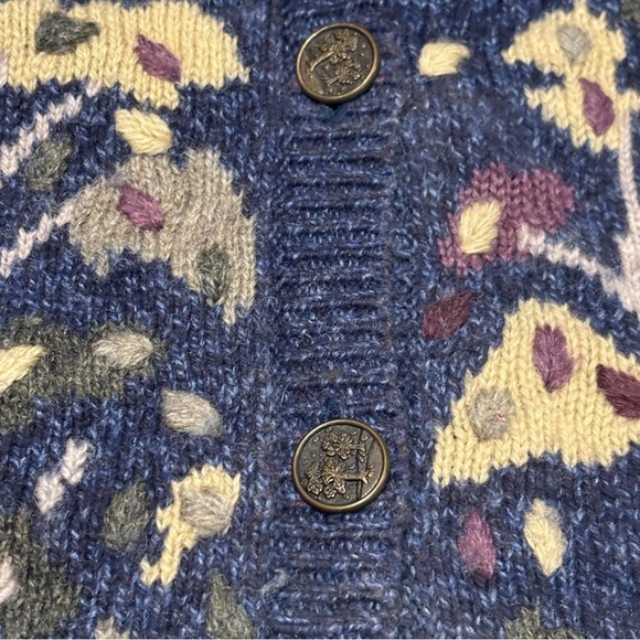VTG Northern Reflections Sweater Vest XL Autumn Tree Wool Blend Cottagecore - Picture 3 of 4